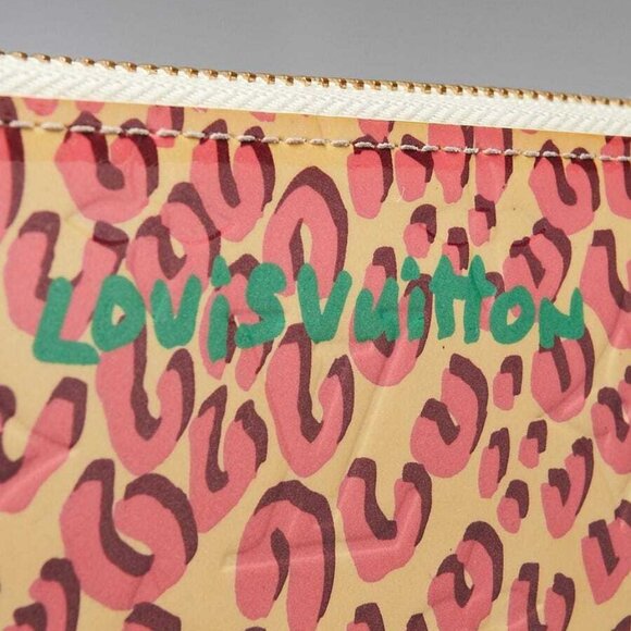 Louis Vuitton Limited Edition Blanc Corail Monogram Vernis Leopard Zippy Wallet - Picture 4 of 10